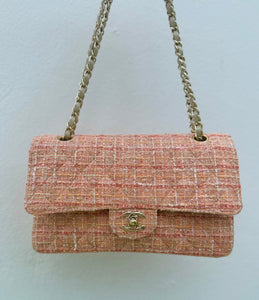 Chanel Tweed Double Flap Bag