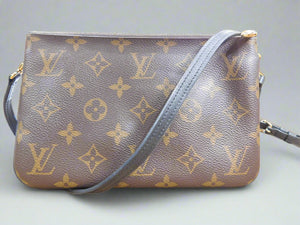 Double Zip Pochette in Reverse Monogram Giant Canvas