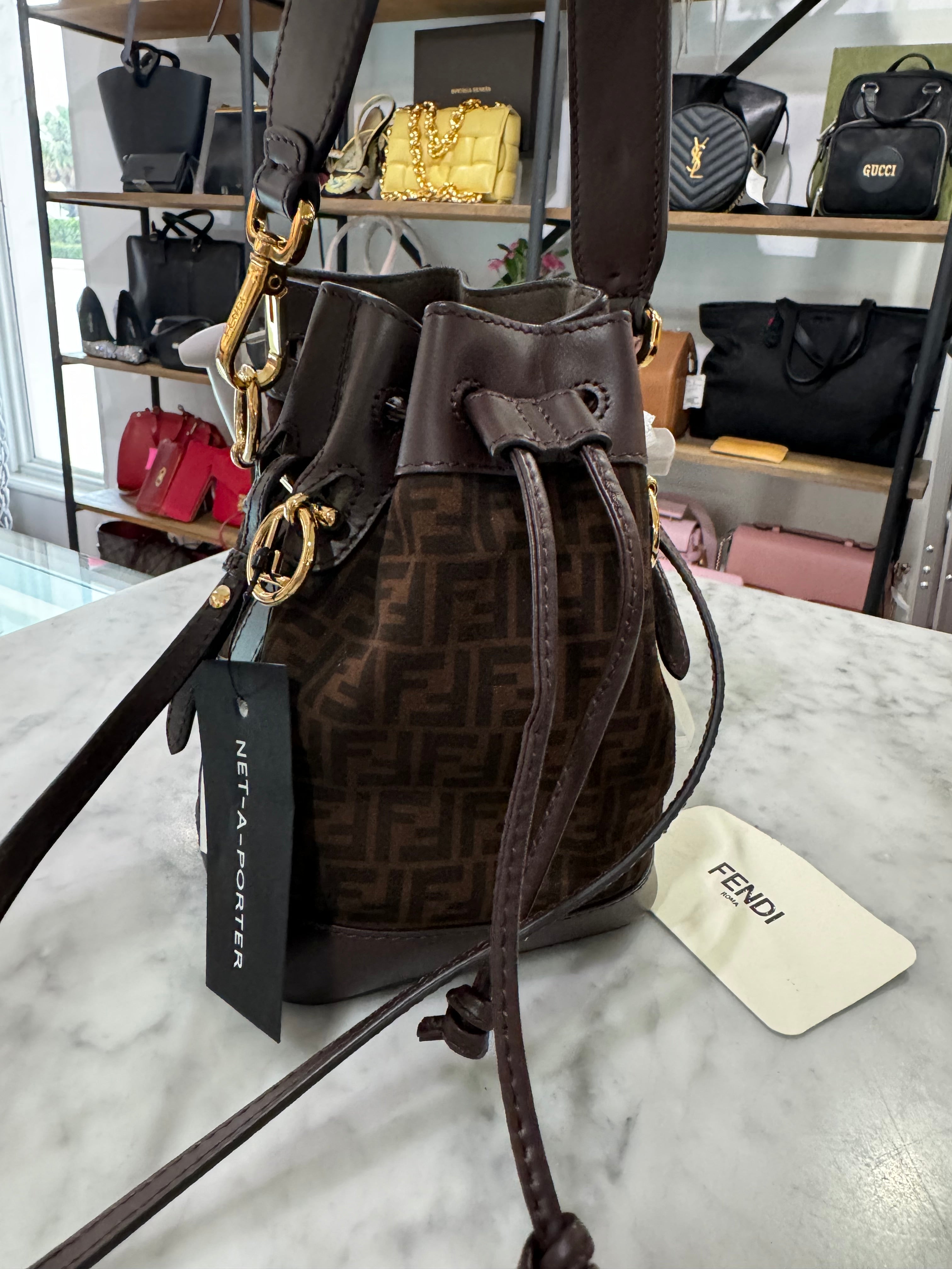 Fendi Mini Mon Tresor Bucket Bag NWT City Girl Consignment