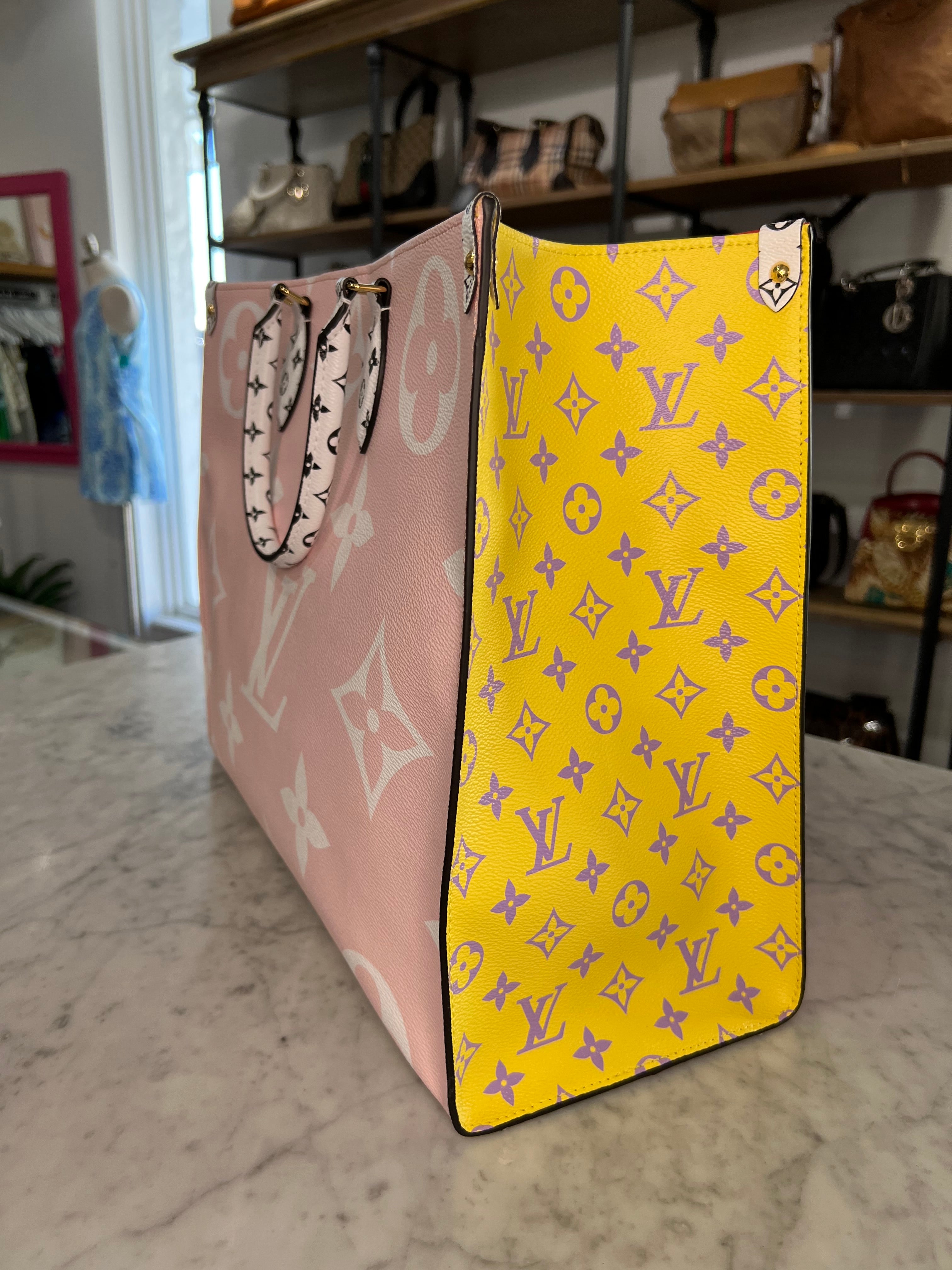 Louis Vuitton OnTheGo Tote Limited Edition Cities Colored Monogram Giant at  1stDibs